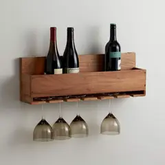 CRATE & BARREL - Estante Para Vinos De Madera