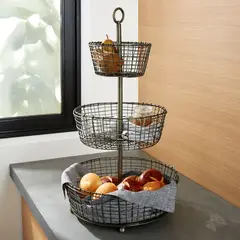 CRATE & BARREL - Frutero Bendt 3 Niveles