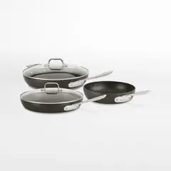CRATE & BARREL - Juego De Ollas 5 Piezas De Acero Inoxidable All-clad