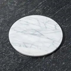 CRATE & BARREL - Salvamanteles de Mármol con Base de Grafito