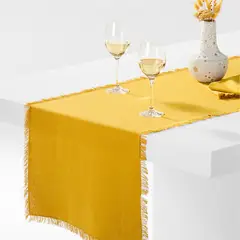 CRATE & BARREL - Camino de Mesa Craft 100% Algodón 305cm