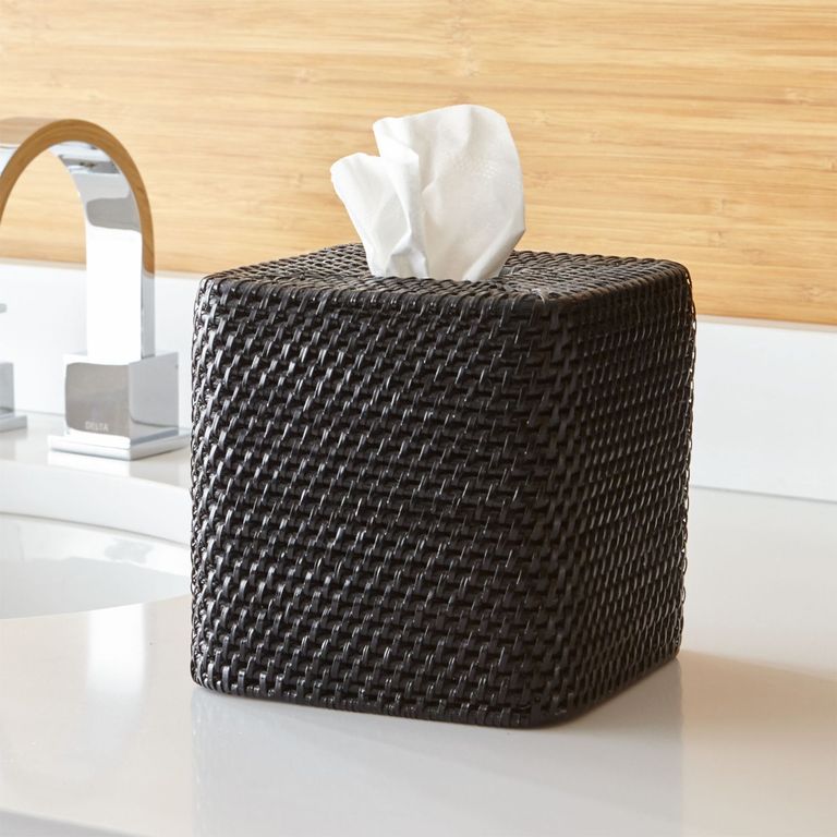 Porta Tissue Cuadrado Sedona Negro