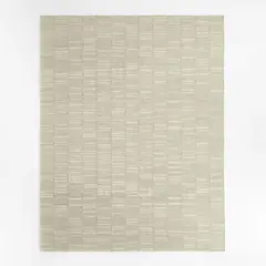 CRATE & BARREL - Alfombra De Lana Gris Carmel 183x274cm