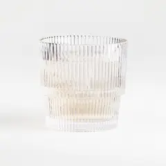 CRATE & BARREL - Vaso Anticuado Doble Atwell Ribbed