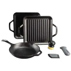 CRATE & BARREL - Juego de Ollas Fundido Gourmet Chef Collection LODGE