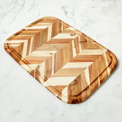 CRATE & BARREL - Tabla para Picar de Madera de Acacia en Espiga Madeira Grande
