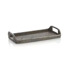 CRATE & BARREL - Bandeja De Tocador Sedona Gris