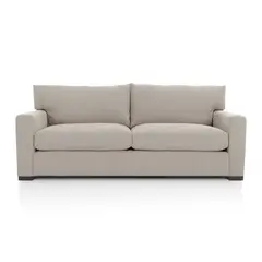 CRATE & BARREL - Sofá Axis Con Estructura De Madera 3 Cuerpos