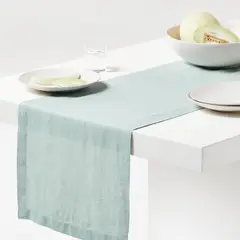CRATE & BARREL - Camino de Mesa Marin de Lino 305cm