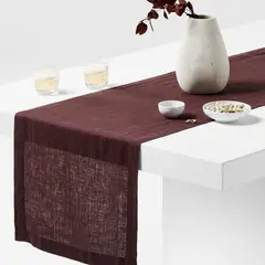 CRATE & BARREL - Camino de Mesa Marin de Lino 305cm