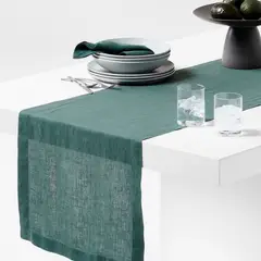 CRATE & BARREL - Camino de Mesa Marin de Lino 305cm
