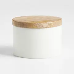 CRATE & BARREL - Salero de Mármol y Madera