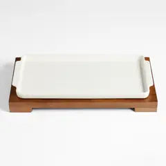 CRATE & BARREL - Bandeja Con Salvamanteles Calistoga
