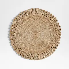 CRATE & BARREL - Mantel Individual de Yute Caliente Round