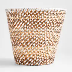 CRATE & BARREL - Basurero Sedona Blanco