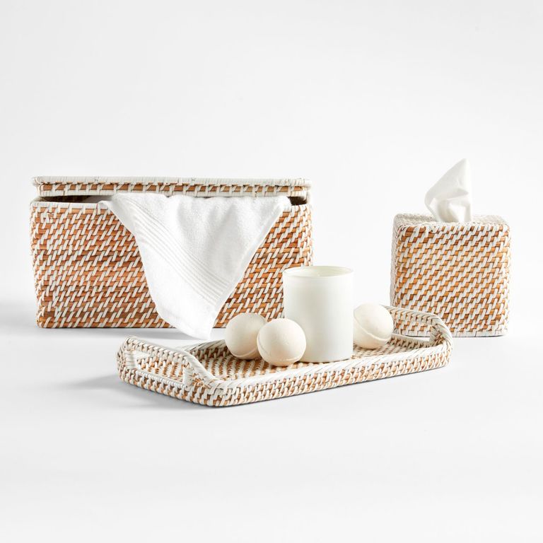Organizador Rectangular con Tapa Sedona Blanco