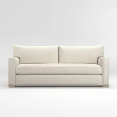 CRATE & BARREL - Sofá Axis Bench con Estructura de Madera de 3 Cuerpos