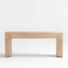 CRATE & BARREL - Consola Valo Natural 183cm