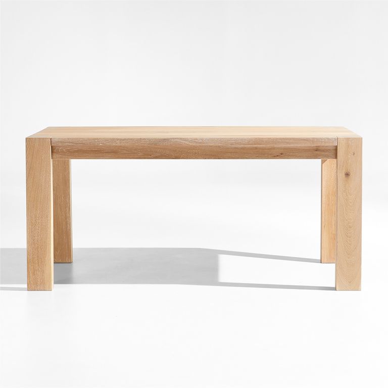 Mesa de Comedor Terra de Madera Maciza de Roble Blanco Natur