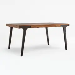 CRATE & BARREL - Mesa De Comedor Lakin Extendible De Madera Teca 155-251cm
