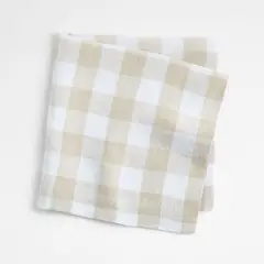 CRATE & BARREL - Servilleta Marin de Cuadros 100% Lino
