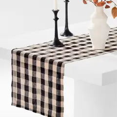 CRATE & BARREL - Camino de Mesa Marin Cuadros 305cm