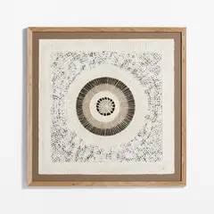 CRATE & BARREL - Cuadro "circulo De Papel" By Julio Laja 109x109cm