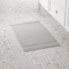 CRATE & BARREL - Alfombra de Baño Turkish Gris 51x86cm