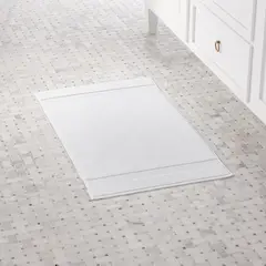 CRATE & BARREL - Alfombra de Baño Turkish Gris 51x86cm