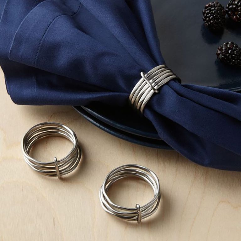 Aro De Servilleta Ring Plateado