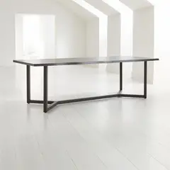 CRATE & BARREL - Mesa de Comedor Verge de Madera de Caucho 254cm