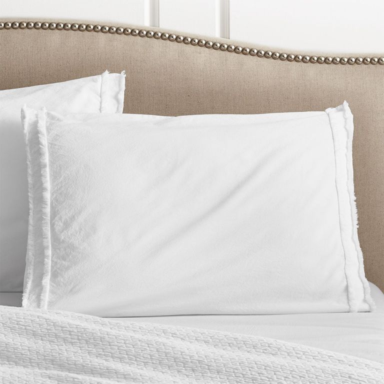 Funda de Almohada Estándar de Algodón Orgánico Lavado