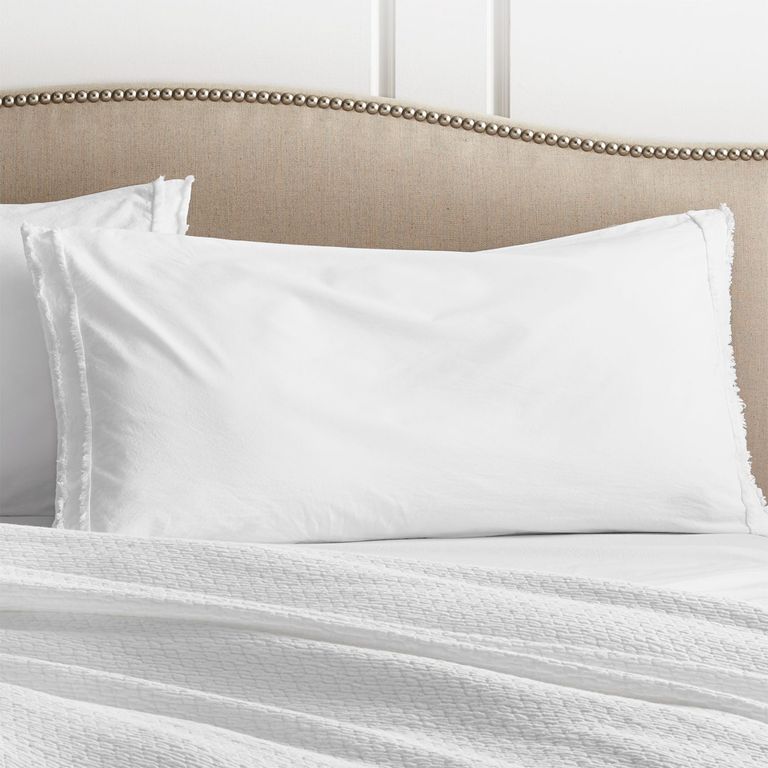 Funda de Almohada King de Algodón Orgánico Lavado