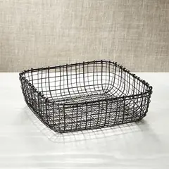 CRATE & BARREL - Canasta Cuadrada Bendt