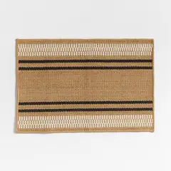 CRATE & BARREL - Felpudo Tejido Moderno 61x91cm