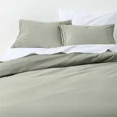 CRATE & BARREL - Funda de Duvet 100% Algodón Orgánico