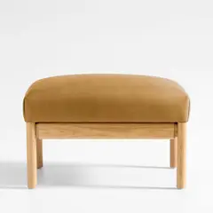 CRATE & BARREL - Otoman Ojai De Cuero