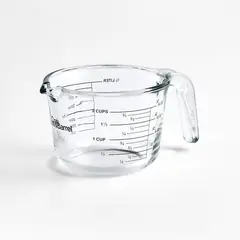 CRATE & BARREL - Taza Medidora de Vidrio