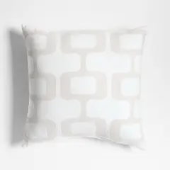 CRATE & BARREL - Cojín Sunbrella Retro Geo para Terraza 51x51cm