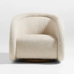 CRATE & BARREL - Sillón Giratorio Medoc Tapioca