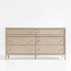 CRATE & BARREL - Cómoda Keane 6 Cajones