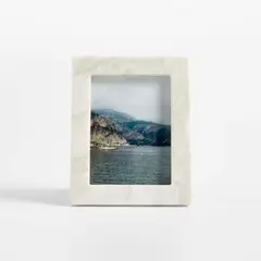 CRATE & BARREL - Marco Para Fotos De Mármol Verde 19x24cm