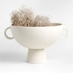 CRATE & BARREL - Bowl de Centro de Mesa con Patas Nerida White