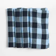 CRATE & BARREL - Set De 4 Servilletas Marin Azul