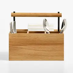 CRATE & BARREL - Cubertería Madeira de Roble