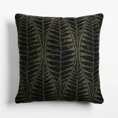 CRATE & BARREL - Cojín Mirrored Palm Para Interior/Exterior Verde 51x51cm