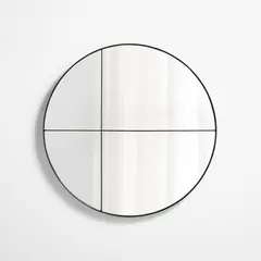 CRATE & BARREL - Espejo de Pared Redondo Endez 91cm