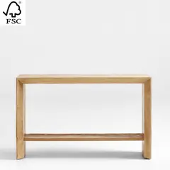 CRATE & BARREL - Aparador Baja De Roble