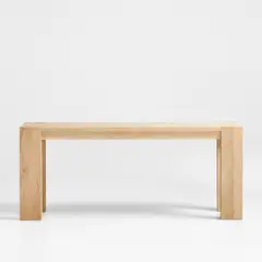 CRATE & BARREL - Consola Terra de Madera de Roble Natural