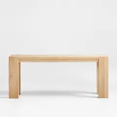 CRATE & BARREL - Consola Terra de Madera de Roble Natural